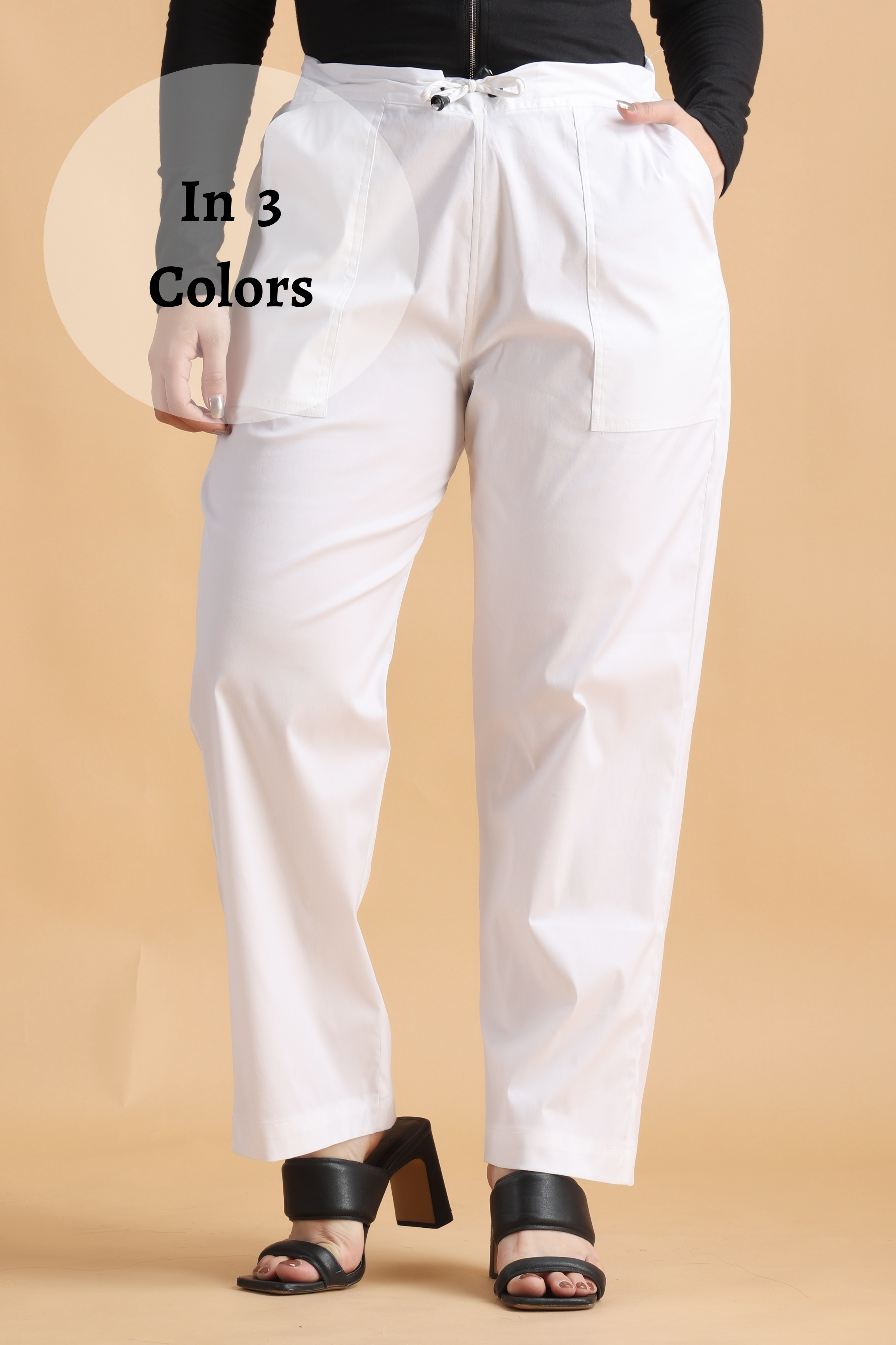 Female cotton lekra Lucknowi Chikankari Stretchable Lycra Pant, white, free  at Rs 270/piece in Lucknow